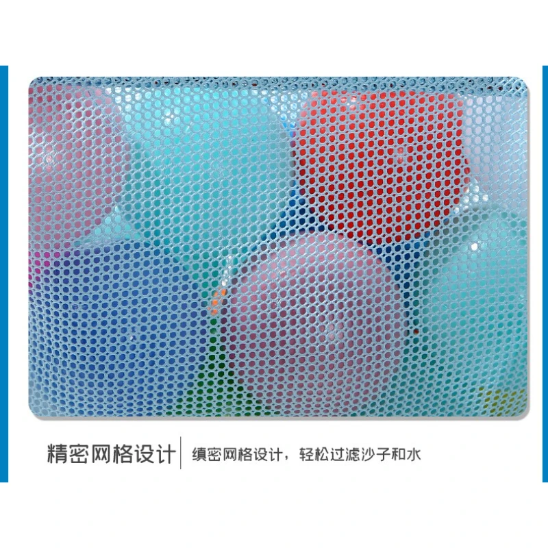 Kids Toy Storage Bag Quick-Dry Mesh Beach Shoulder Bag for Travel & Outdoor Play Breathable Lightweight Beach Bag