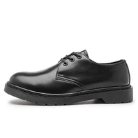 Spring Autumn Pure Black Casual Mens Leather Shoes Luxury Brand Trend 2023 Fashion Classic 1