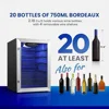 20 Bottle Wine Fridge Cooler 38-65℉ Glass Door Under Counter Freestanding Eco-friendly -Free Wine Refrigerator Dual Design Dorm 2