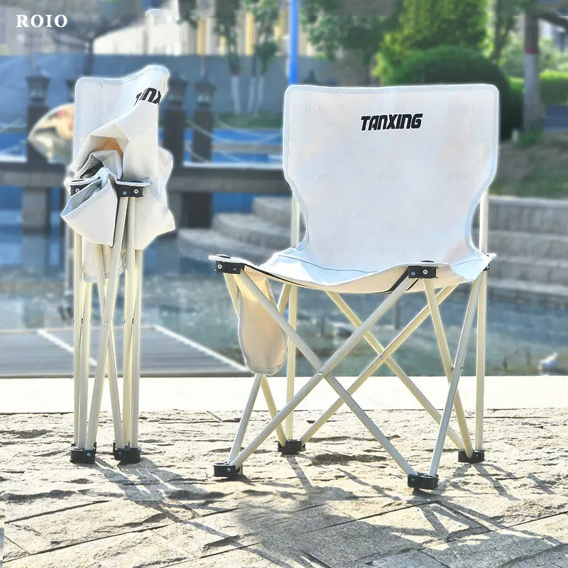 

Outdoor Foldable Chairs Portable Seats Stool Lounge Beach Camping Retractable Fabric Seat Lightweight Convenient Fishing Chair