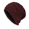 Tide Knitted Woolen Hat Winter Plus Velvet Warm Diamond-shaped Hedging Men's Outdoor Cap 3