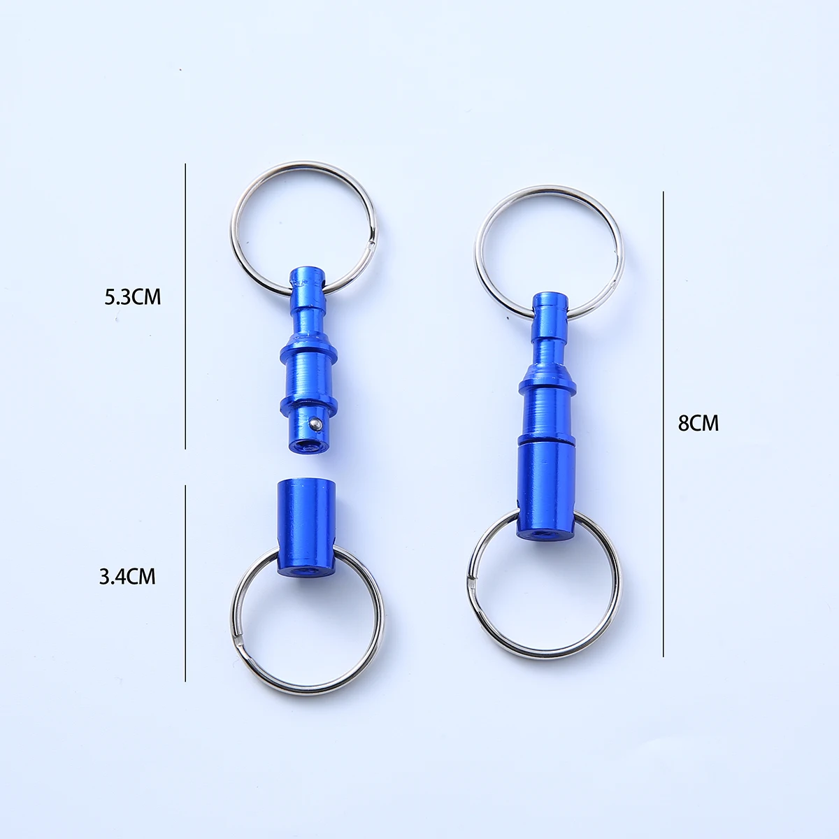 Colorful Detachable Dual Split Quick-Release Key Chains