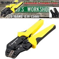 Winholder Professional Crimping Tool Wire Crimper Plier Self Adjustable Ratchet Terminal Non-insulated Cable Connectors Electric 1