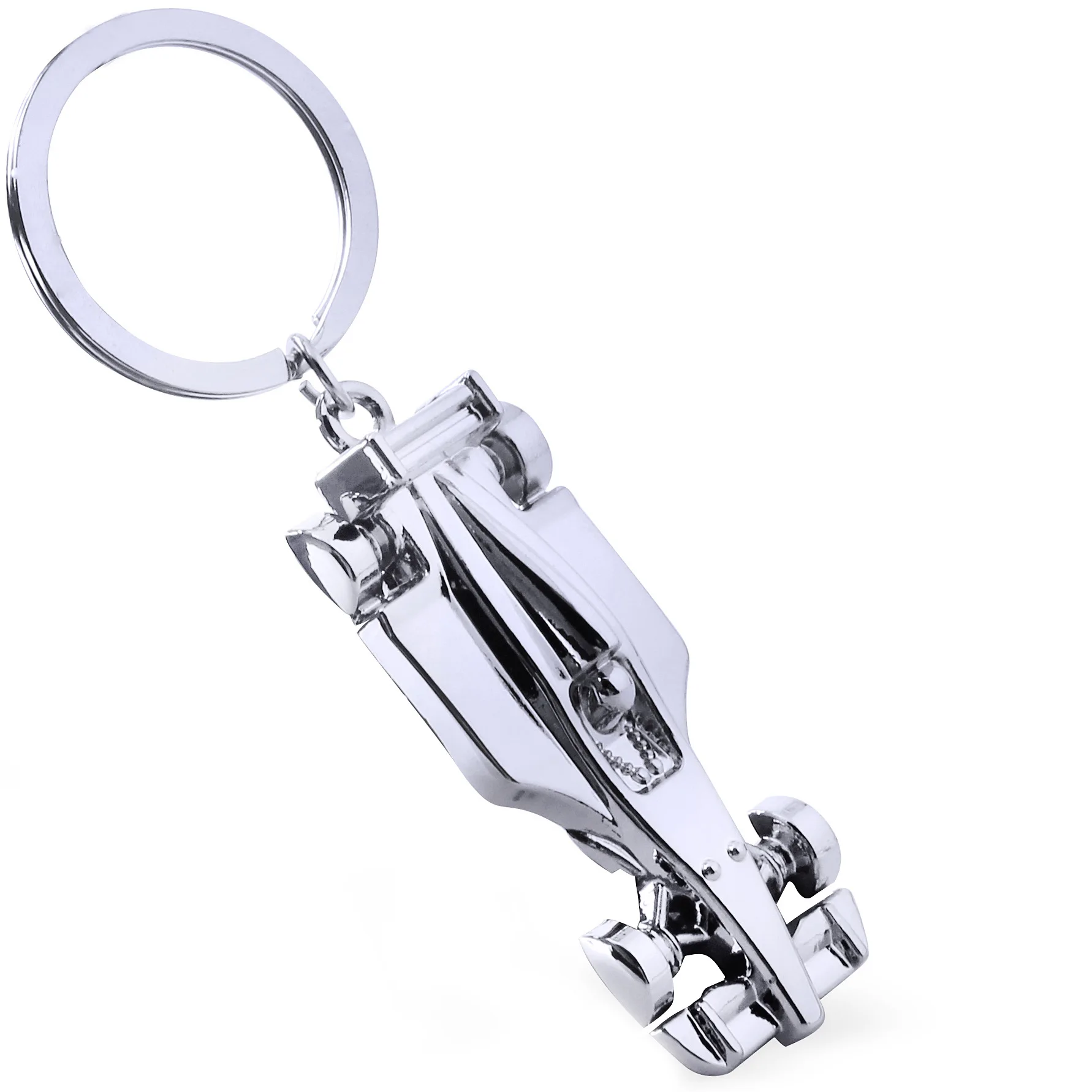 

100Pcs Simulation F1 Racing Keychain Mini Metal Car Model Keyring Hanging Small Key Chain