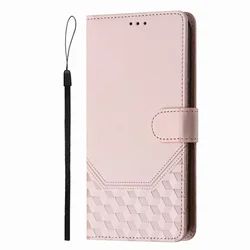 Luxury Honeycomb Wallet Phone Protective Case #EPB for Spark 9T (Pink EP)