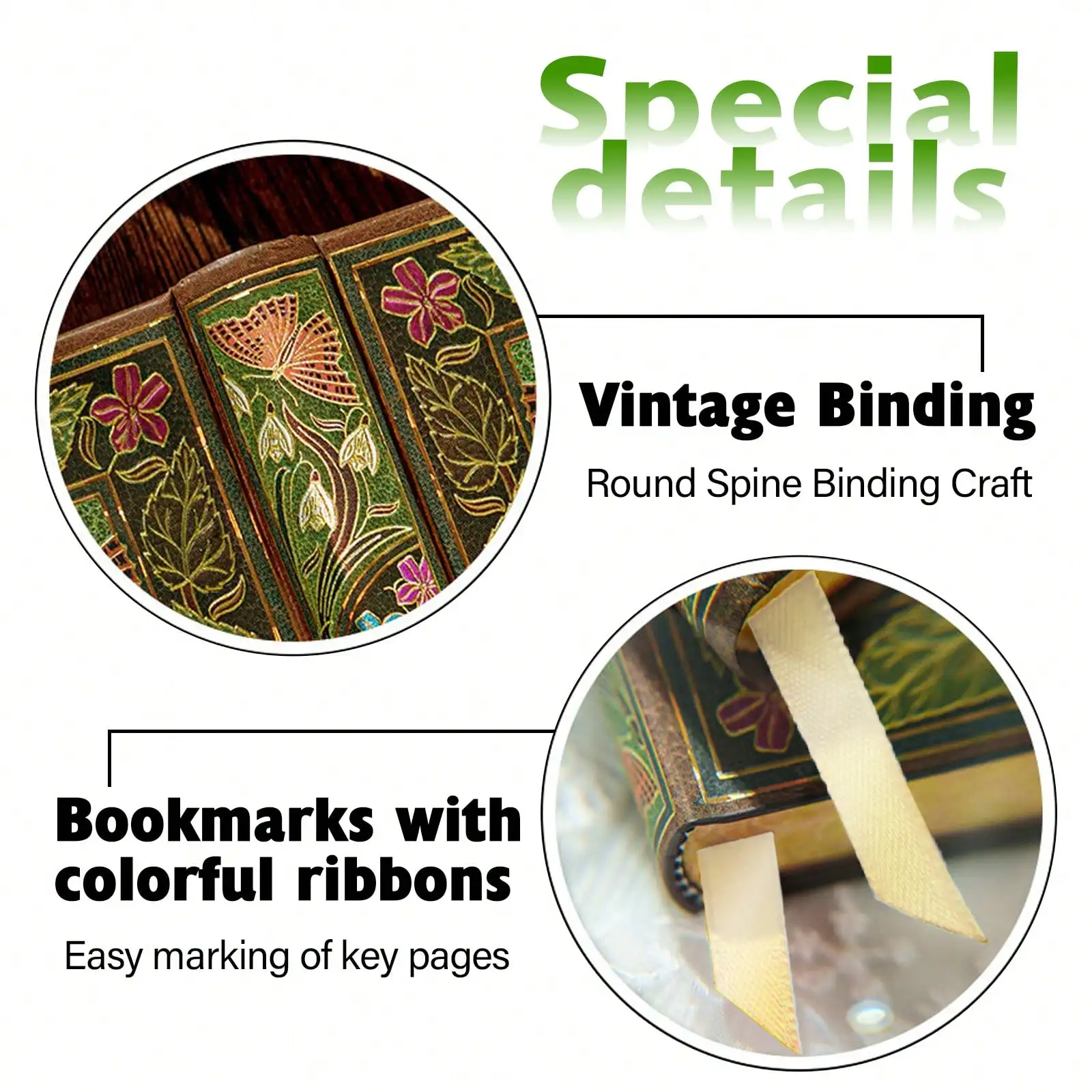 Vintage Floral Gold Journal 5