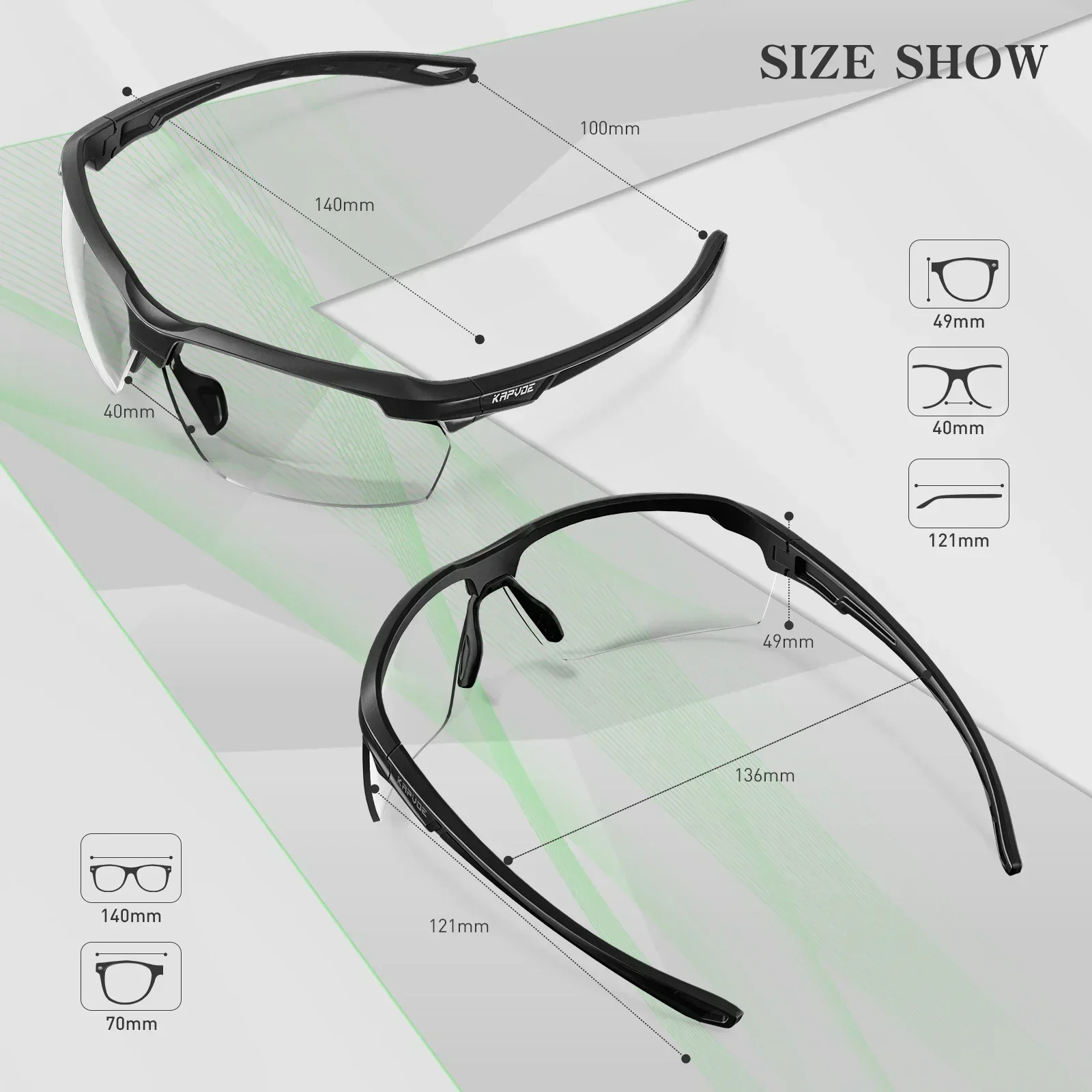 SCVCN Cycling Photochromic Sunglasses Men Women Outdoor Sport Mountain Outdoor Hiking Eyewear Mtb Bike Bicycle Goggles UV400