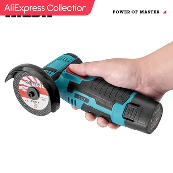 AliExpress Collection HILDA 미니 앵글 연마기 충전식 연삭기, 다이아몬드 절단용 연마기, 무선 전동 공구, 12V