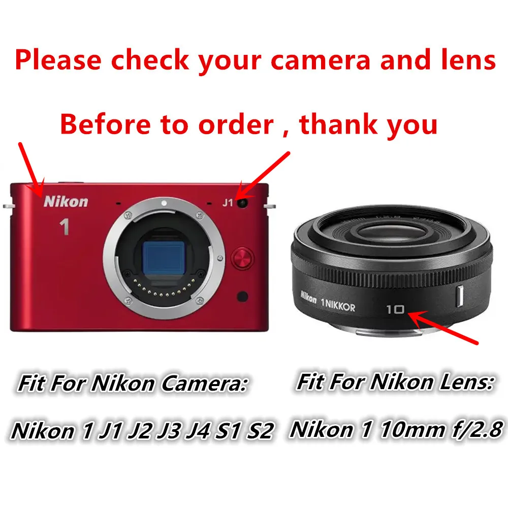 Retro PU Leather Camera Bag Hard Case For Nikon J4 J3 J2 J1 S2