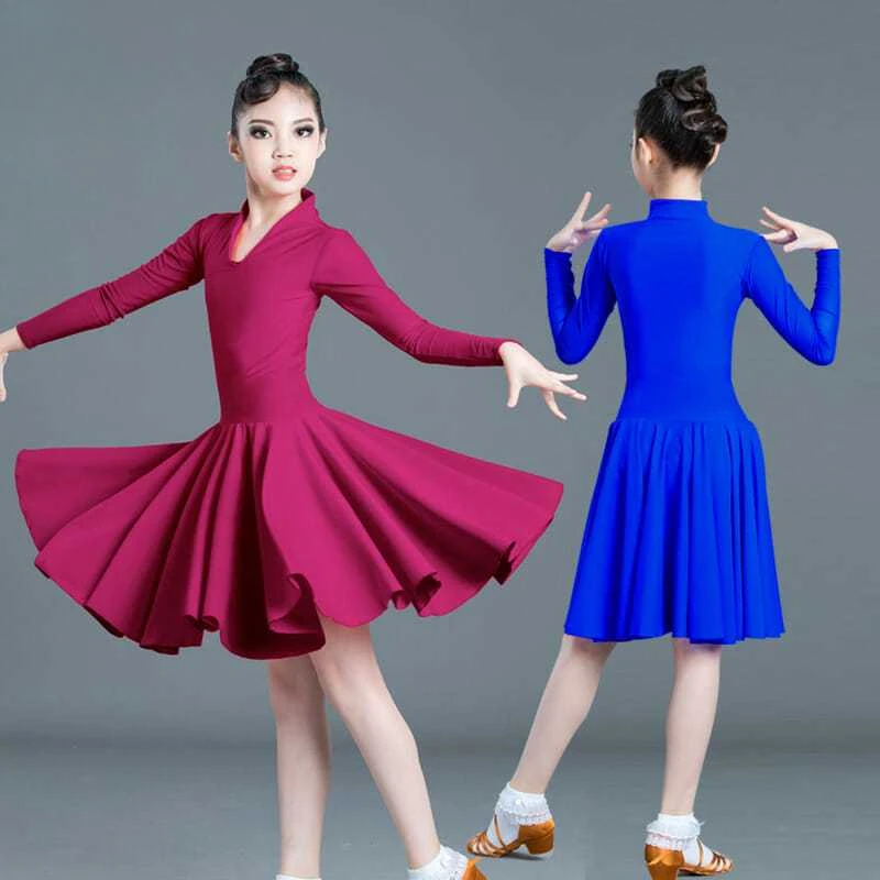 

New Girls' Latin Dance Costume Performance Costume Professional Competition Standard Costume Children's Latin Dance Dress