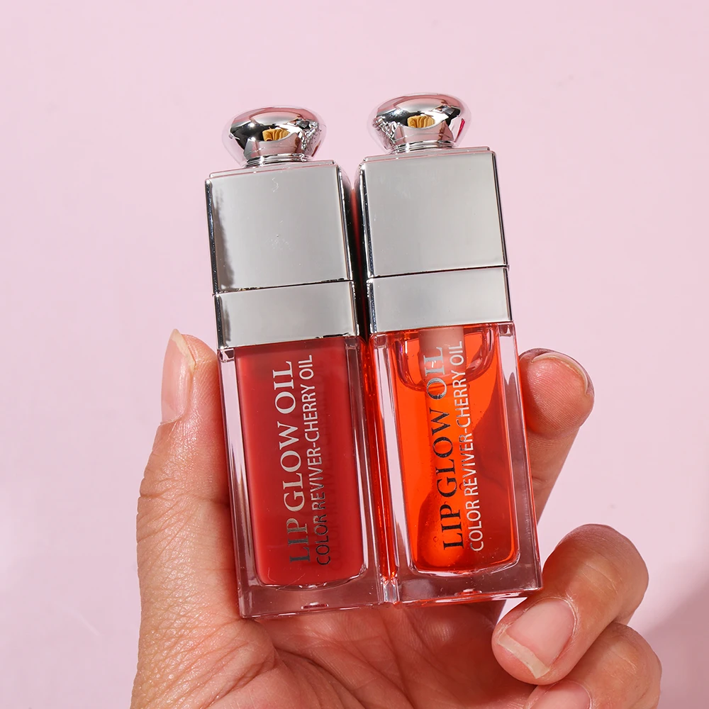 

50 pieces of transparent fashion 6ml crystal jelly moisturizing lip oil, sexy plump lip oil, coloring lip plump lip makeup
