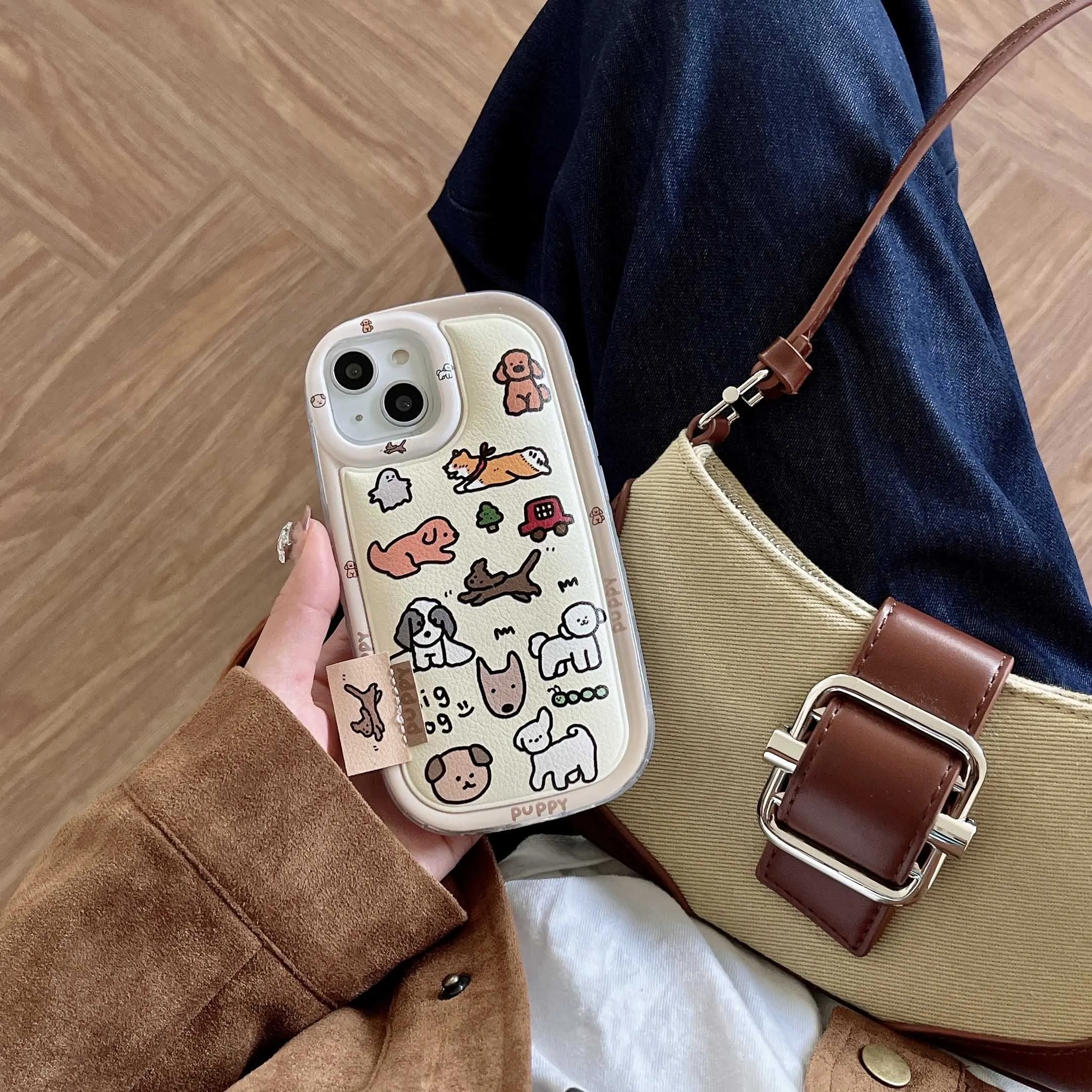Lovely Cartoon Pets Silicone iPhone Case