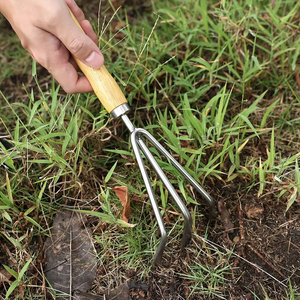 Garden Hand Tool Wide Shovel Hand Cultivator Rake Flowers Potted Household Plant Garden Tools for Digging Transplanting Weeding - 3