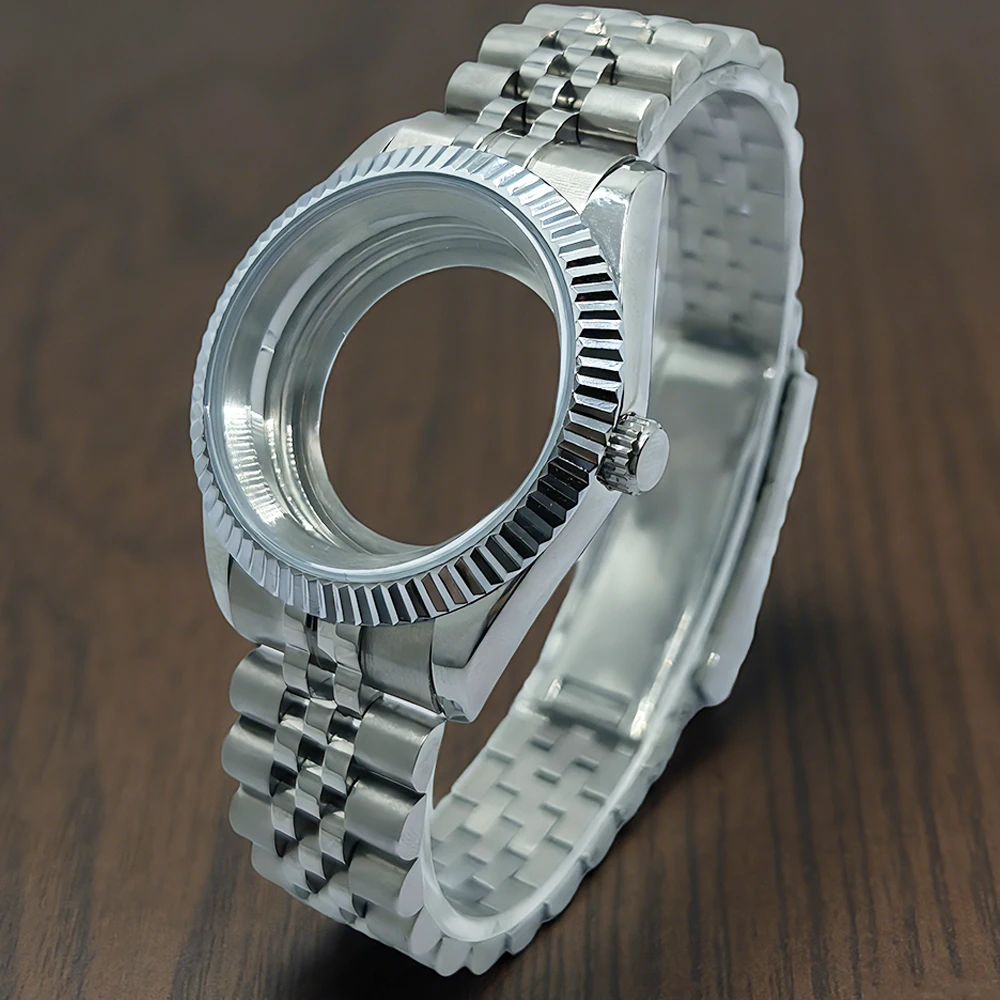 Sapphire Glass Men's Waterproof Watch Case, 36mm/39mm