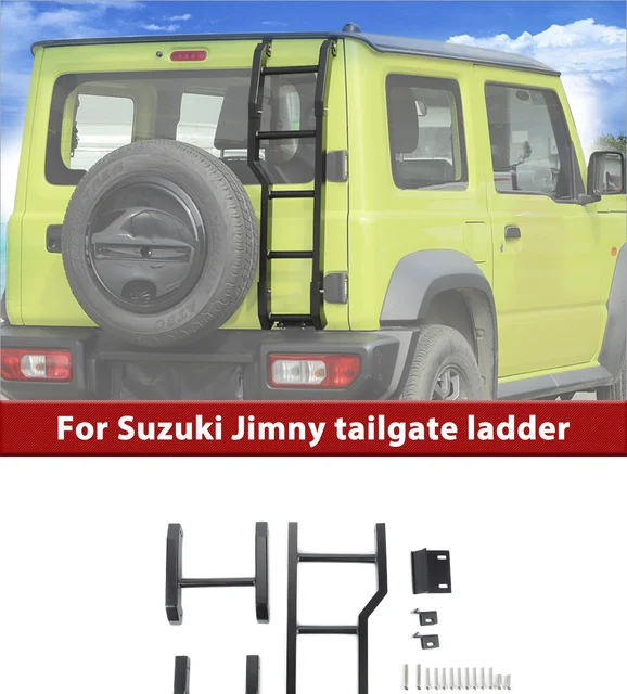 BAWA Auto Hinten Tür Leiter Für Suzuki Jimny 2019 2020 2021 2022 JB74  Aluminium Legierung Heckklappe Leiter Zubehör Für Jimny 2019 Up - AliExpress