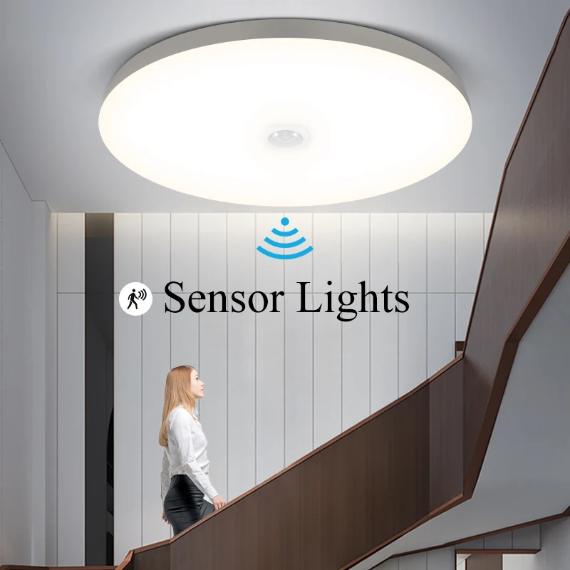 Description Picture 3 of itemLED Radar Sensing Ceiling Lamp Intelligent Panel Lights Motion Sensor Lamp Hallways Corridor Aisle Stairways Home Ceiling Light