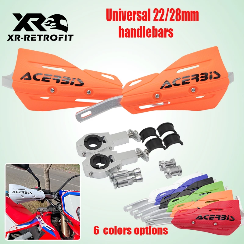 

Aluminum alloy+ Motorcycle 22/28mm Hand Guard Plastic For SX EXC KLX RMZ CRF YZF SMR XCW Dirt Bike Handguard ATV Motocross Endur