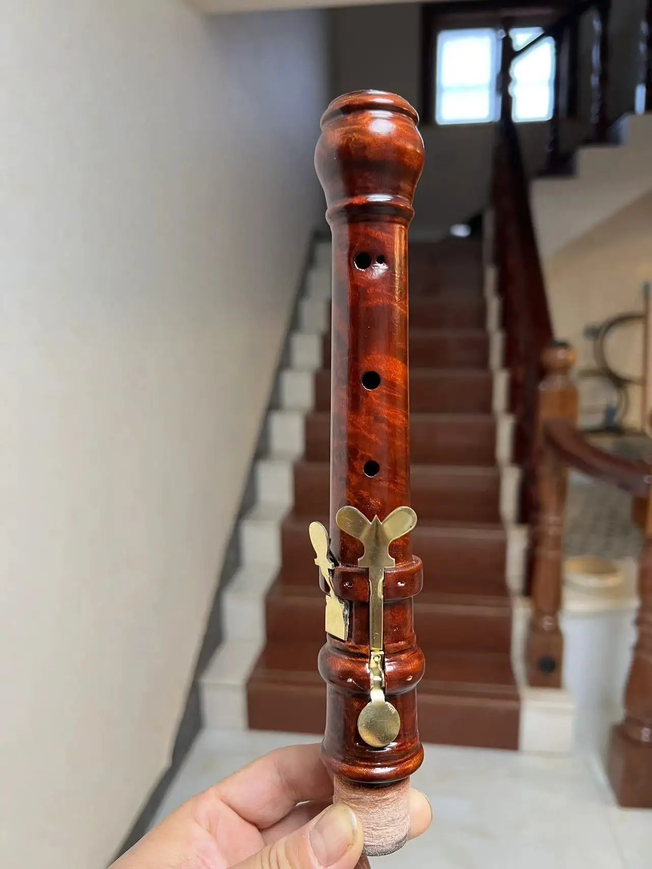 Professional Baroque style Oboe A-415HZ, Hard wood of bird's eye