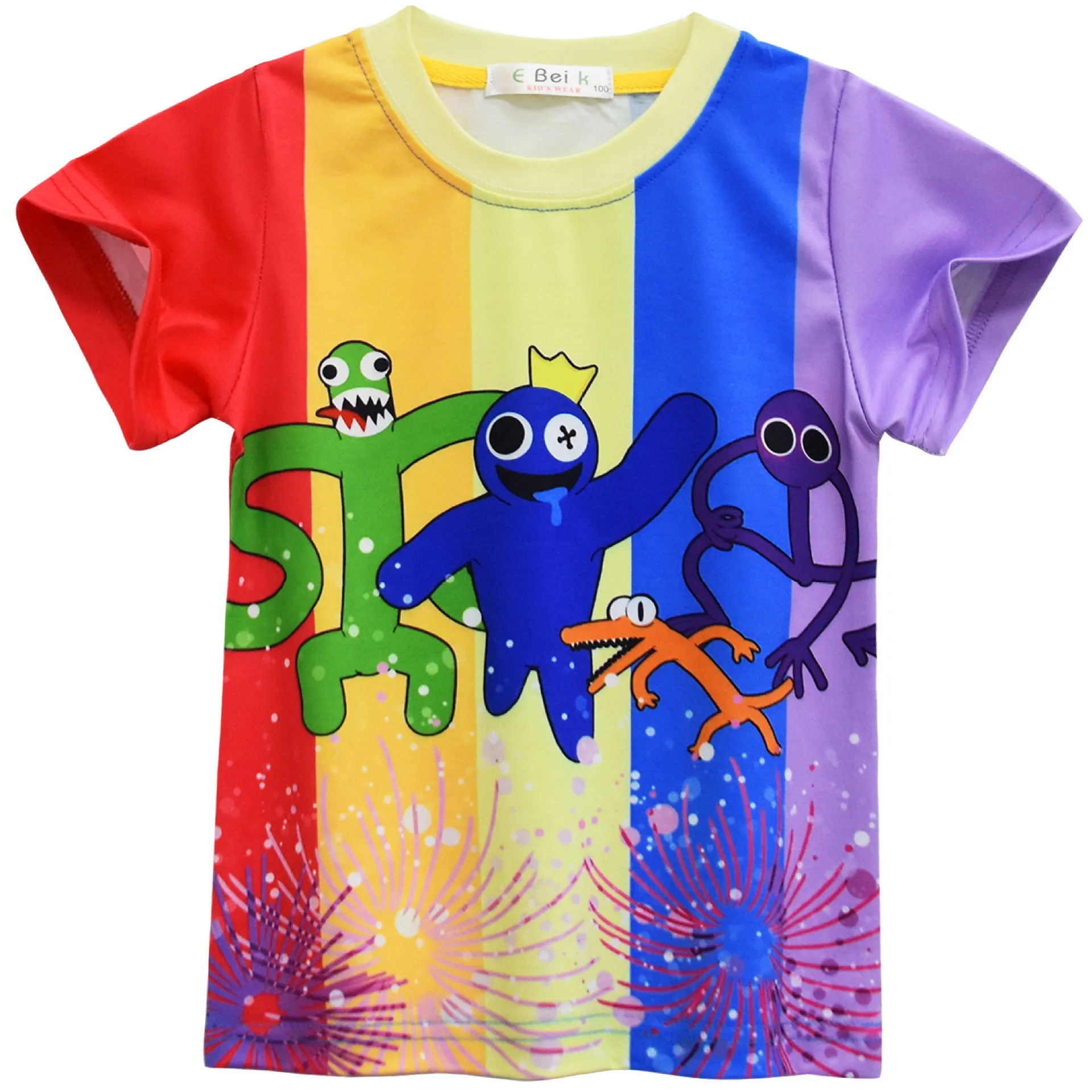 Robloxing Rainbow Friends Jogo crianças T-shirt trajes cosplay Criança Dos  Desenhos Animados de manga Curta top 3D Impressão Casual Roupas de Rua -  AliExpress