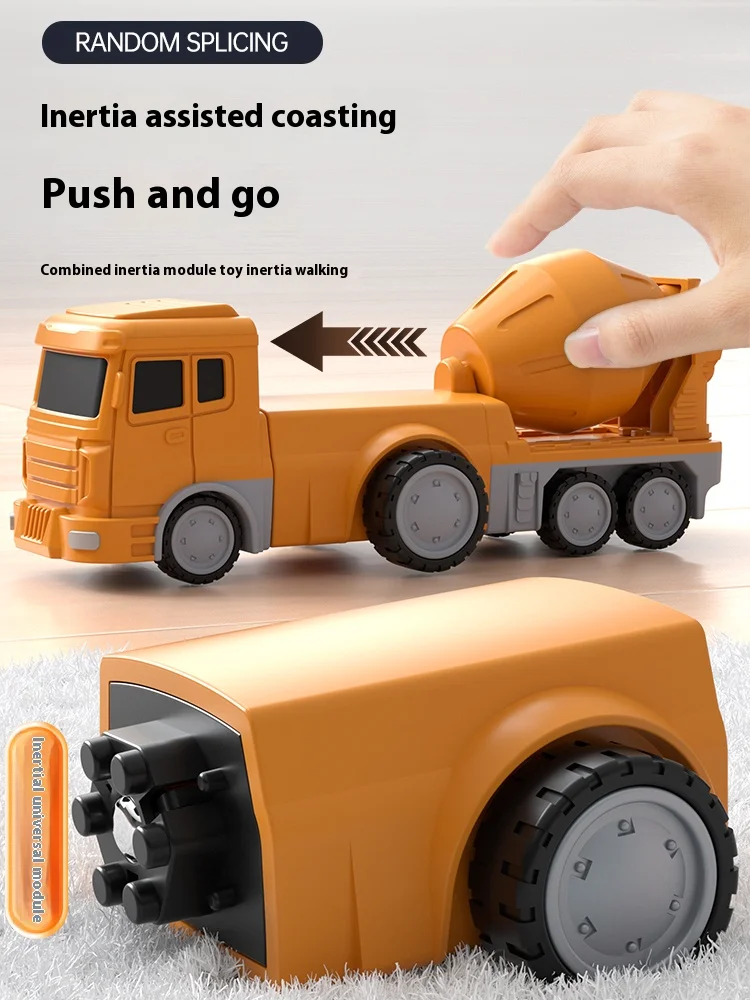 Children's Magnetic Toys Boys Building Block Assembly Construction Vehicles Deformable Robots Puzzle Toys Birthday Gift - 5