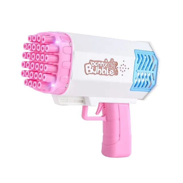 32 Hole Bubble Machine Angel Bubble Colorful Lights Upgraded Automatic Bubble Machine Electric Bubble Machine For Boys 12er Pack 2