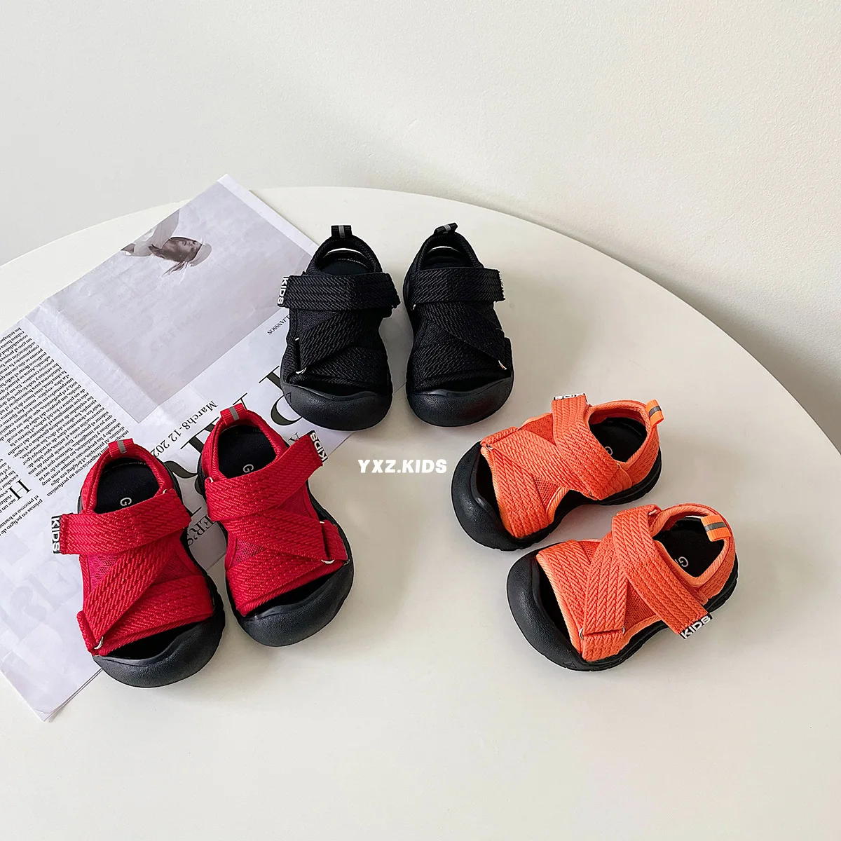 

Summer Baby Sports Sandals Solid Color Toddler First Walkers Kids Casual Beach Shoes Children's Sandal