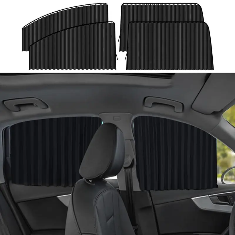 

Car Window Covers Car Side Window Shades Automotive UV Protect Curtain Side Window Sunshade Adjustable Car Blinds Window Shades