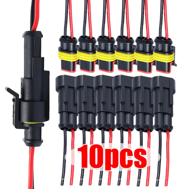 Kitimpermeable,conectoreléctricode2pines,enchufesyenchufesdeterminalesmacho/hembraparapiezasdeinstalacióndecableadodecamionesmarinosyautomóviles-AliExpress34