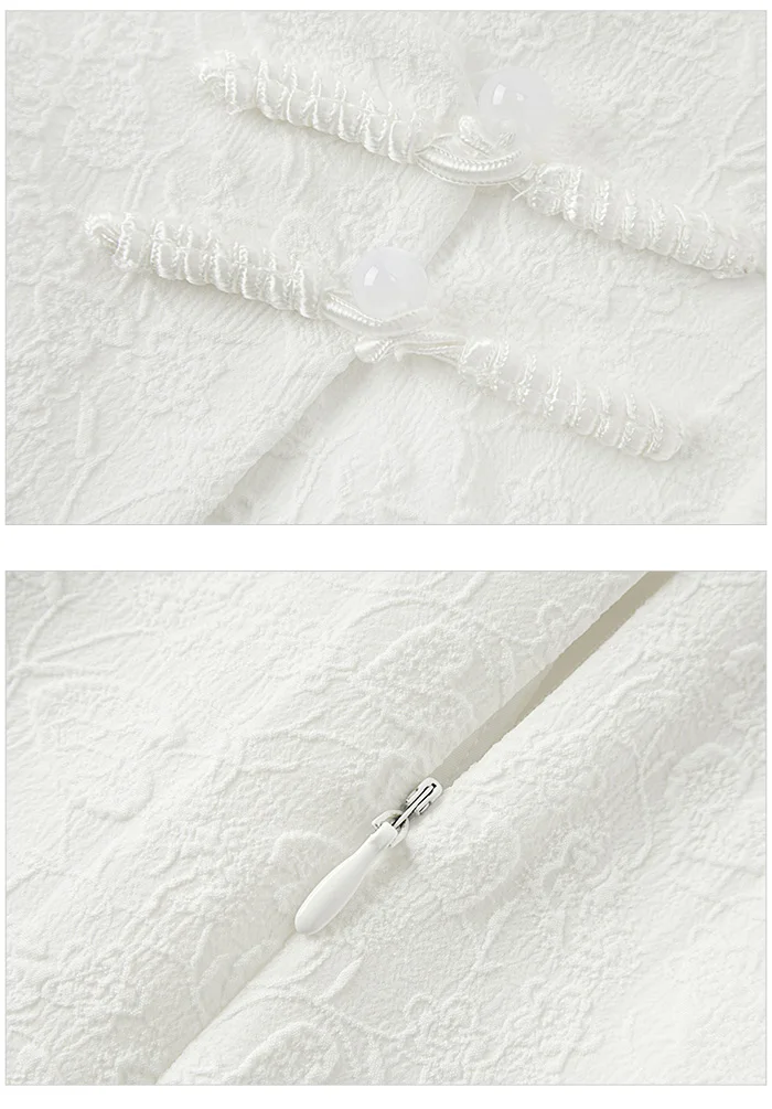 Women Dress Small Stand-Up Collar Buttoned Elegant And Gentle Summer Slightly Sexy Short Skirt New Arrival