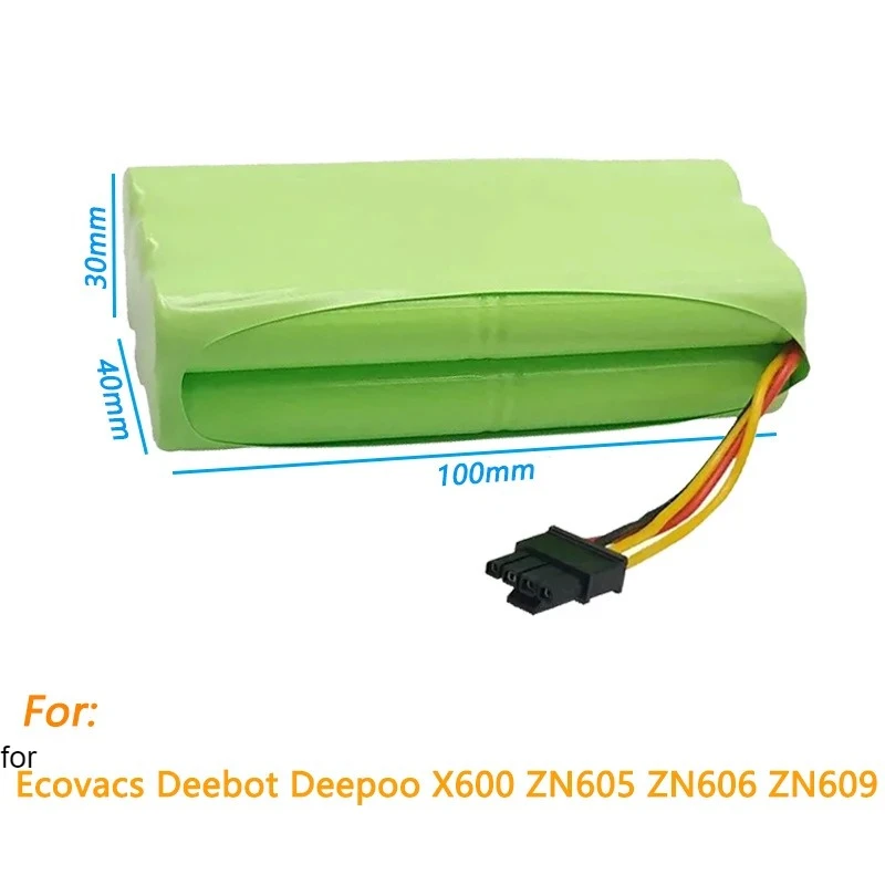 14.4V AA Battery Pack for Ecovacs Deebot X600 ZN606 - Replacement Battery for Mi