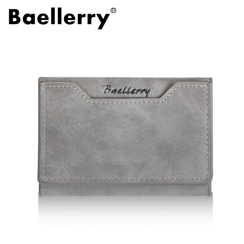 New Men's Multi Card Holder Tri Fold Matte PU Wallet Thin Design