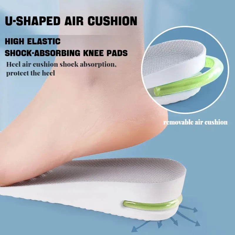 1 Pair of Height Increasing Insoles Relieve Leg Fatigue Comfort sport insoles sports insoles women insoles shoe insoles Men's and Women's Sports Shock Absorbing
