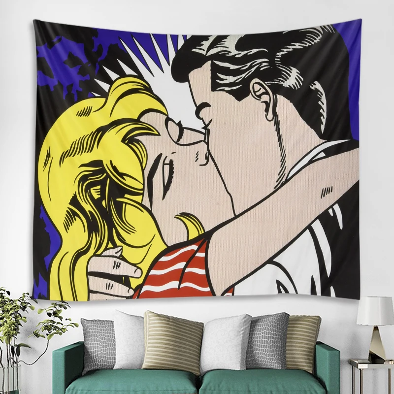 Personality Interesting Picture Wall Hanging Tapestry Art Deco Blanket Curtain Hanging Home Bedroom Living Room Decor tapestry decor
