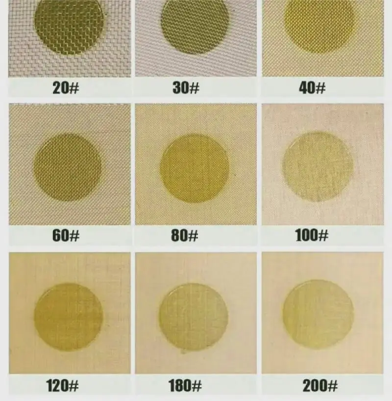 Geweven Messing gaas mesh 20 (800 micron) - 1x1 meter