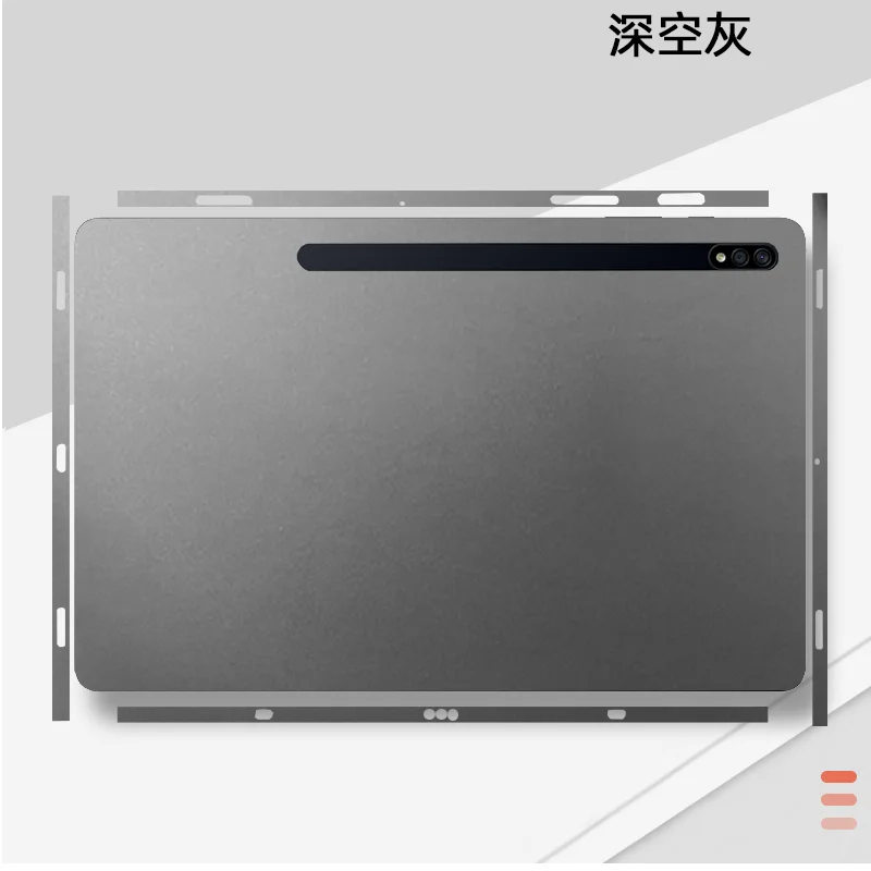 Voltar e Lateral Pele Adesivo Capa Case Película Proteção Design Especial Samsung Galaxy Tab s7 fe T733 12.4 11 s8 Ultra 146 1pc - Imagem 3