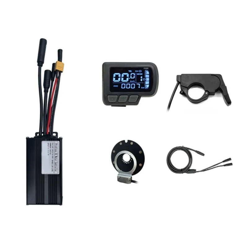 

Controller System 26A 36V/48V 500W/750W Metal+Plastic Electric Bicycle Controller As Shown With Universal Controller Small Kit