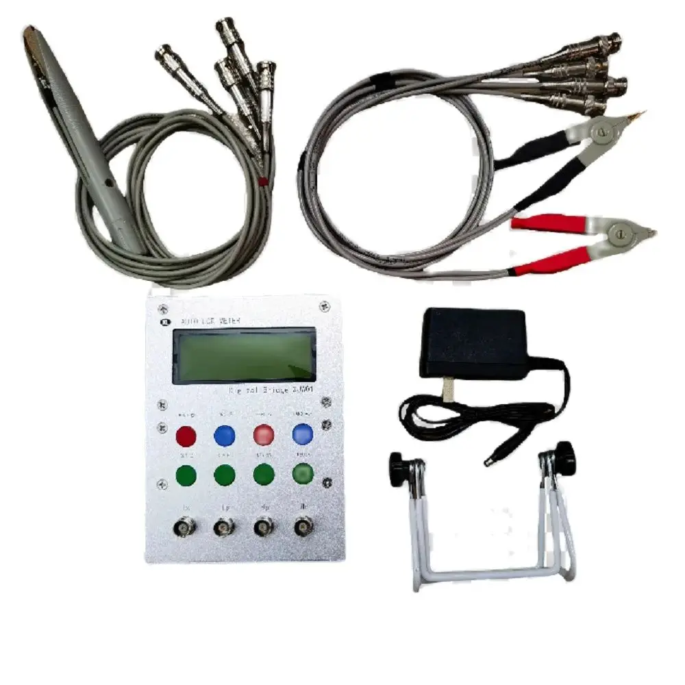 Professor xu Digital Bridge Lcr Ponte Tester Resistência Indutância Capacitância Teste Esr Produto Acabado 03 Peças de Reposição Xjw01