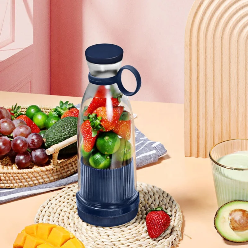 Portable Juicer Mixer Electric Mini Blender Fruit Vegetables Quick Juicing Kitchen Food Processor Fitness Travel 350ml portable electric mixer juicer usb cup blender electric household orange juicer mini fast blender kitchen appliances