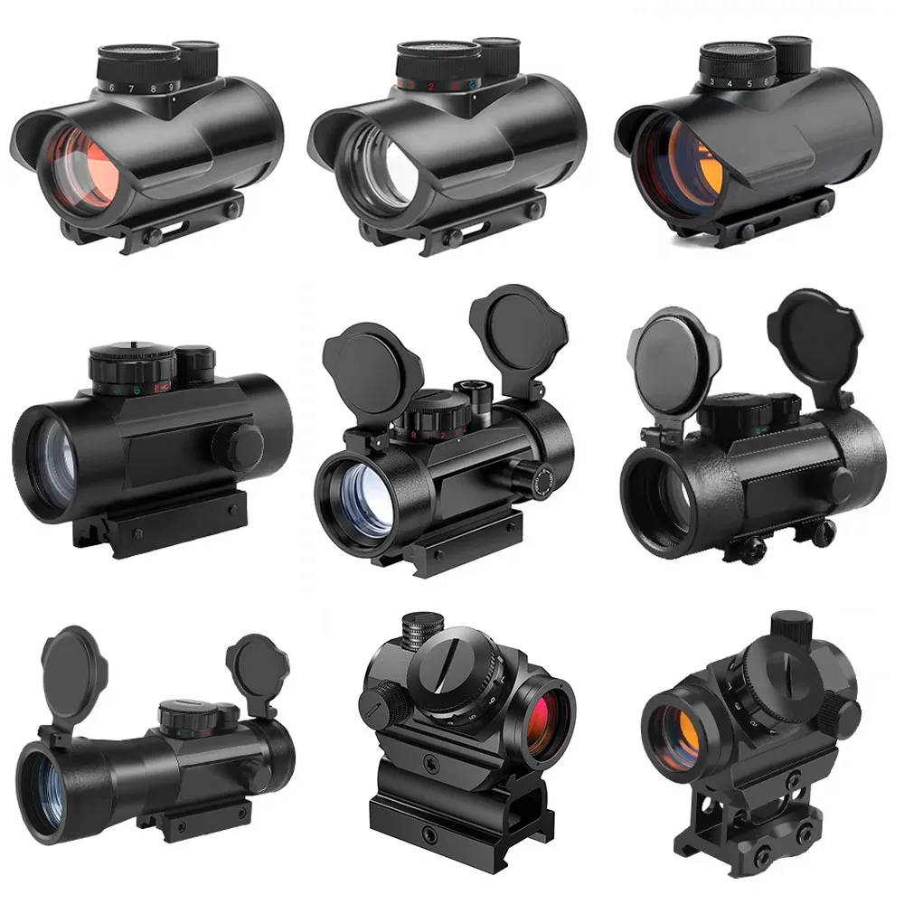 Red Dot Sight Hunting Rifle Scope Green Red Dot Reflex Sight Riflescope 11/20mm Mount Airsoft Hunting 1x30 1x40 2x40mm red dot sight rifle scope