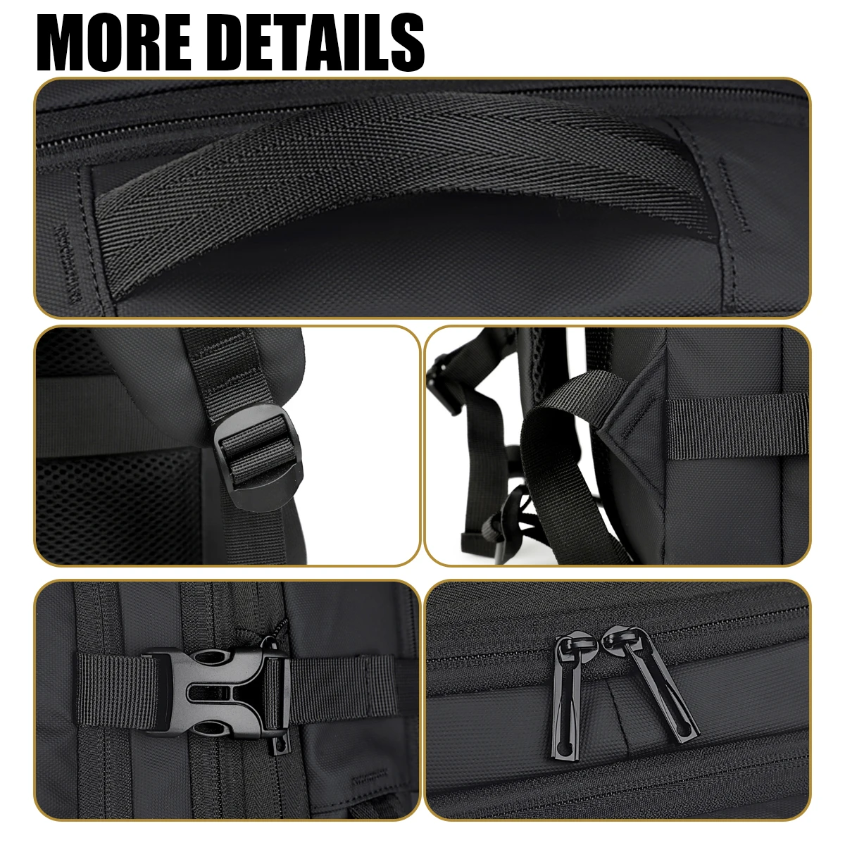 Men's Business Commuter Backpack, Large-Capacity 16-Inch Computer Bag for Business Trips, College Student School Bag