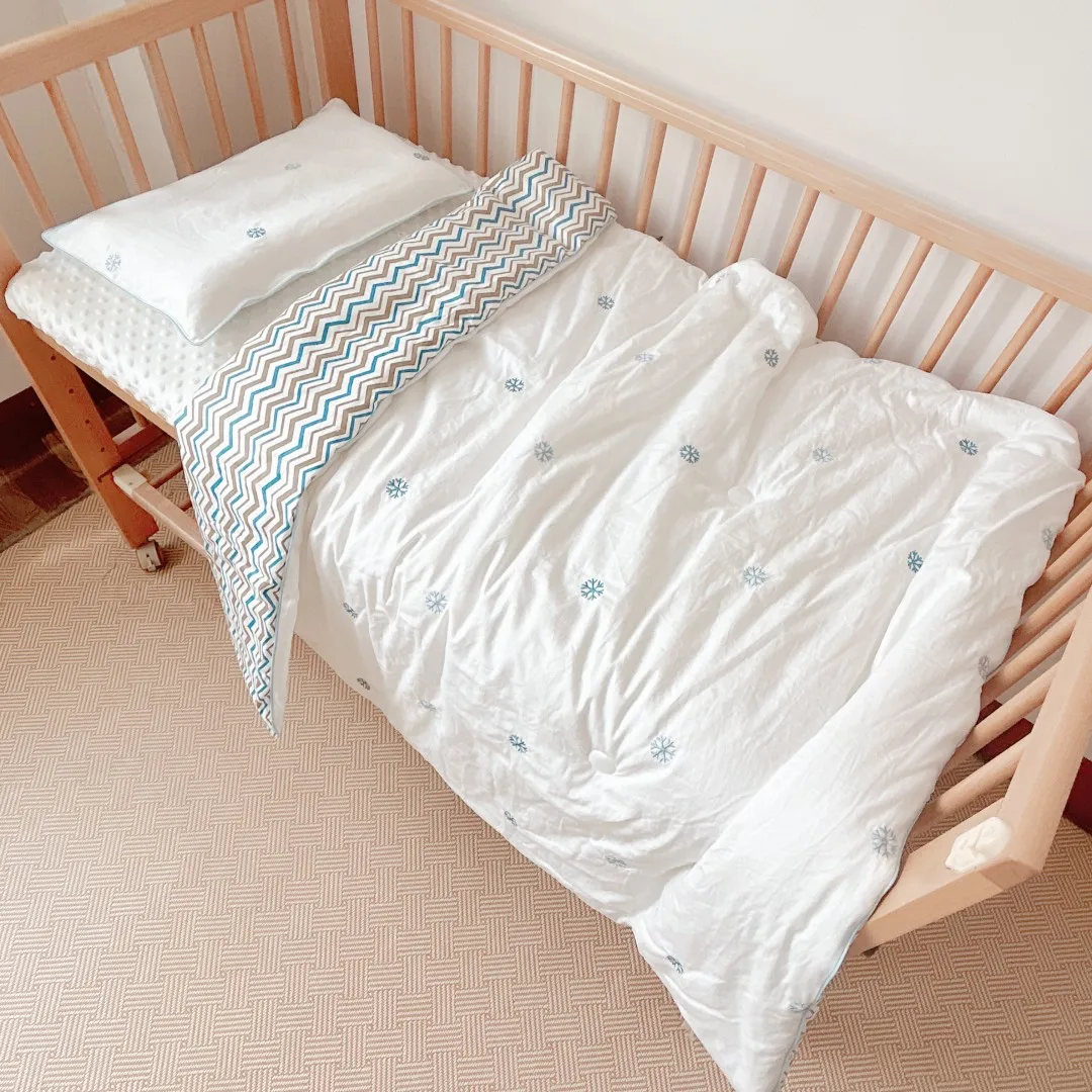 Class a Pure Cotton Embroidered Baby Quilt Newborn Baby Kindergarten Summer Cool Quilt All Year Round Breathable