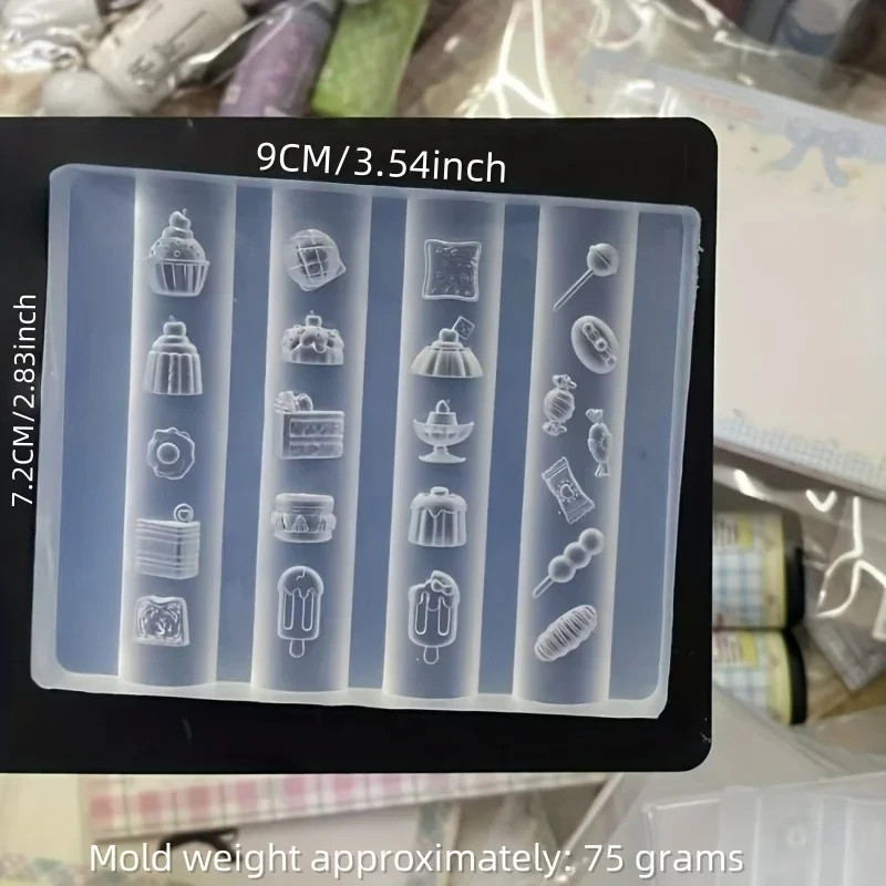 1개 오리지널 실리콘 네일 몰드 귀여운 여름 드림 주스 컵 빨대 밀크티 크림 DIY 음료 컵 3D 템플릿 네일 몰드