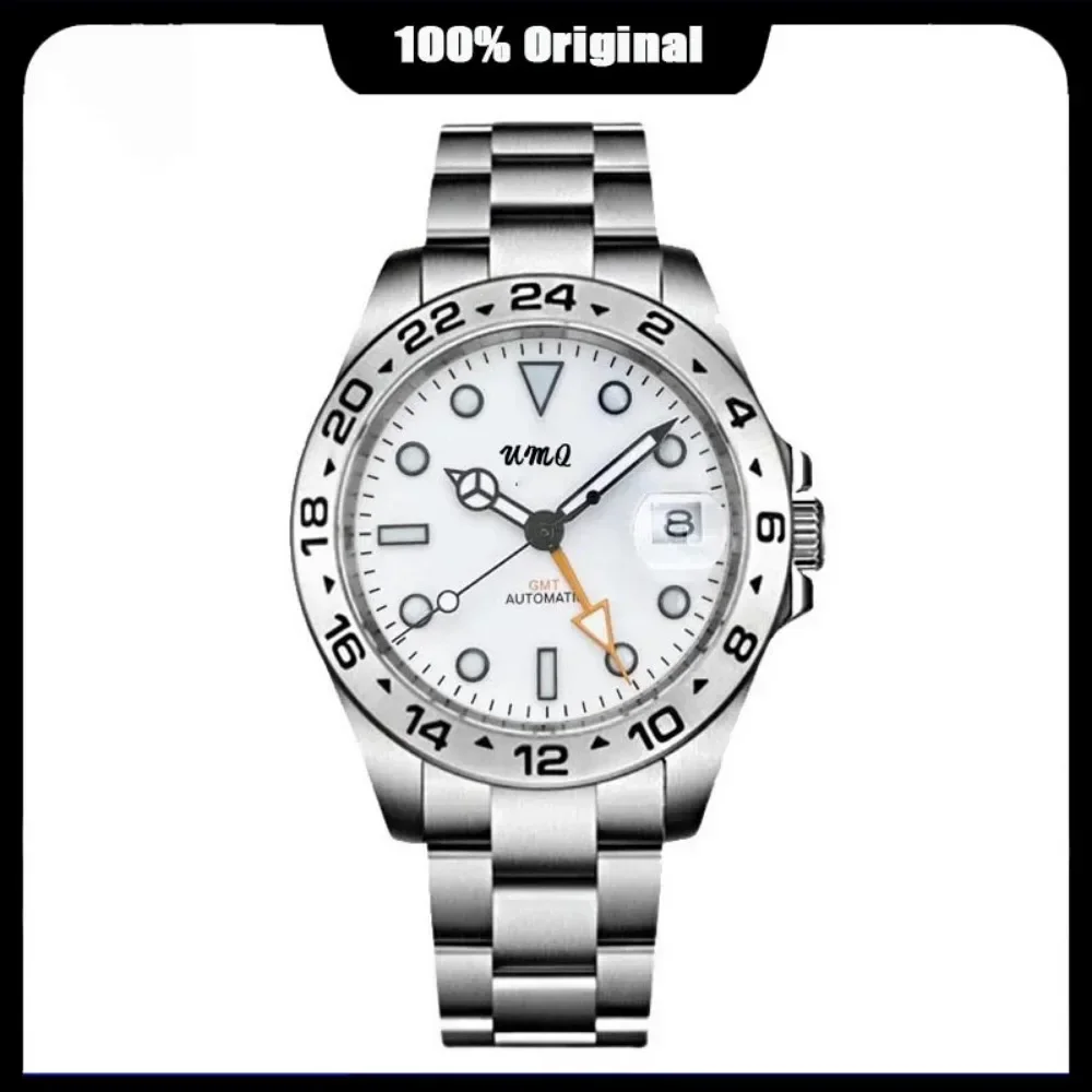 

New GMT Watch for Design Mens Automatic Mechanical Watch 42mm Sapphire Stainless Steel Waterproof Luxury Replicas Accesories