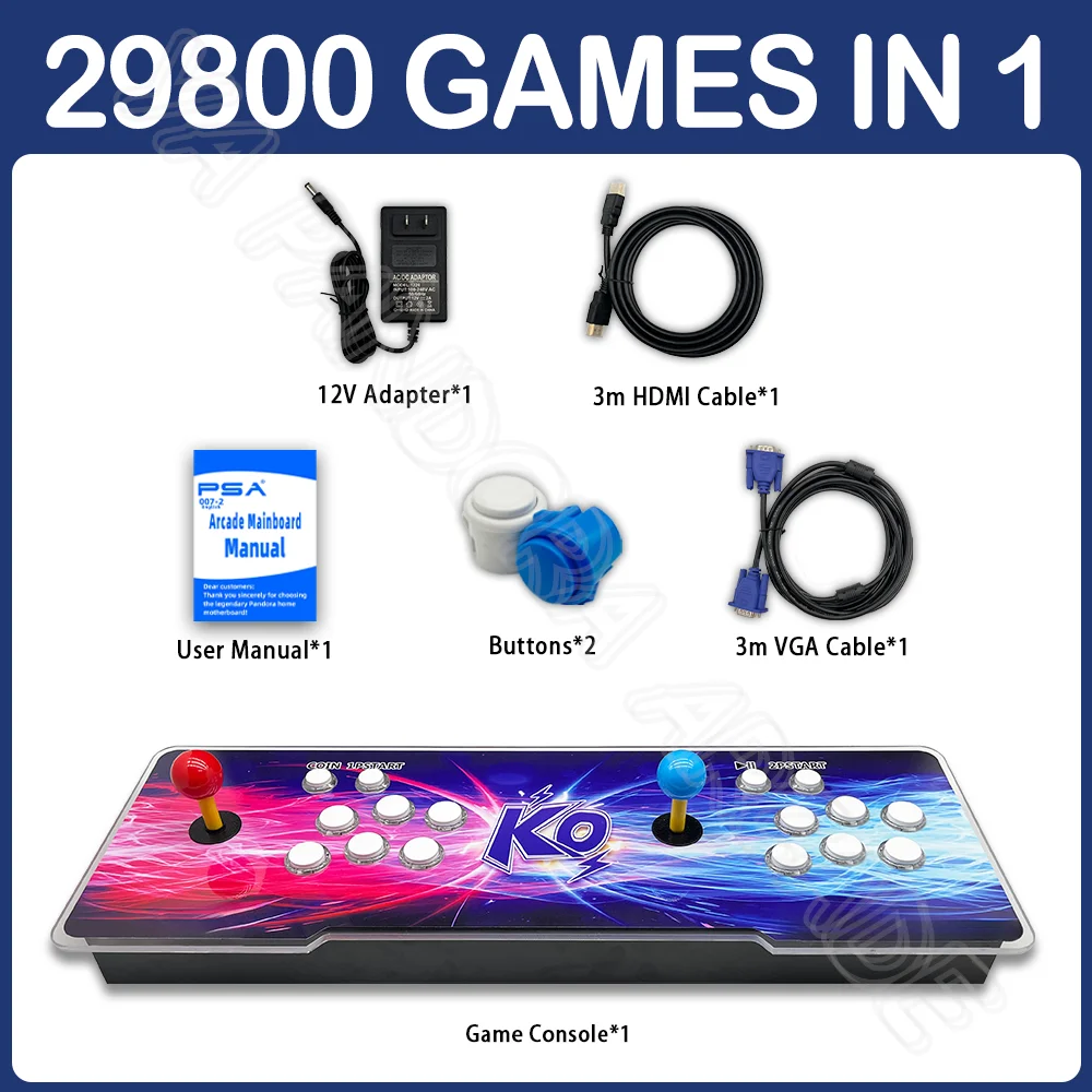 29800 で 1 パンドラボックスアーケードコンソール 2024 3D