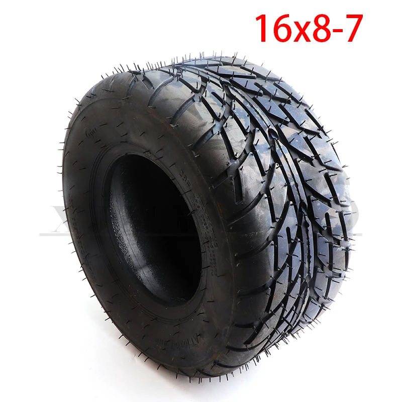

High Quality 16x8-7 Inch Road Tires for 125cc 110cc Quad Bike ATV Kart Wheel Accessories