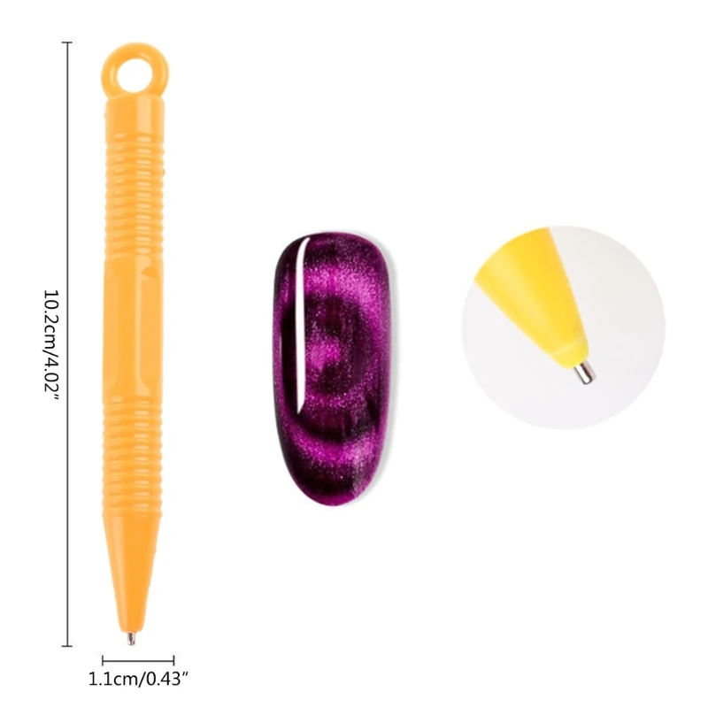 Nail Magnet Tool Polish for CAT Eye Magnet Super Strong Wand 3D Nail Art DIY for CAT Eye Effect Ma E74C