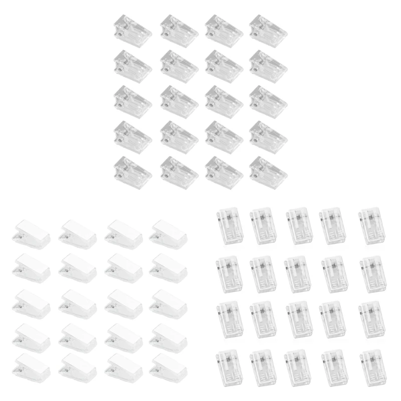 

Pack of 20pcs Plastic Card Holder Multipurpose Paper Clips for Sewing Project Sewing Fabric Clips Clothing Fastener Dropship