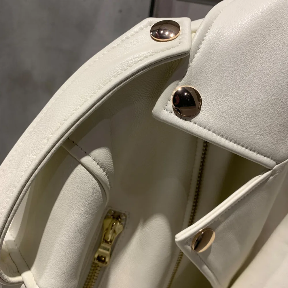 Belt Leather Jacket Image 6