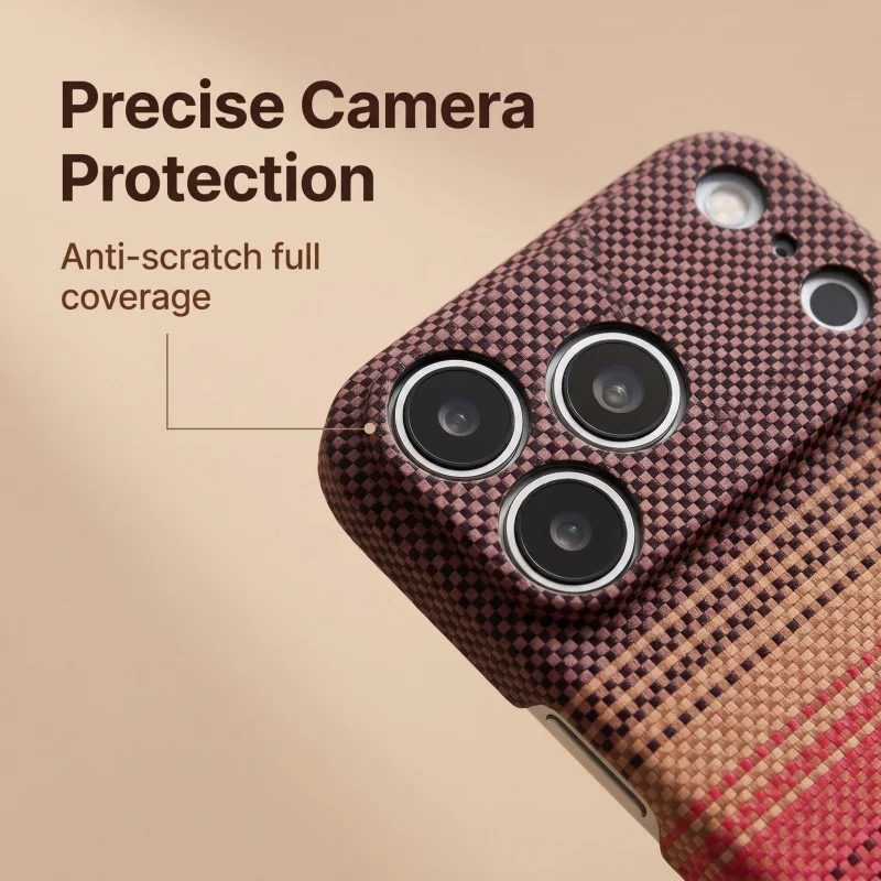 Carbon Fiber Texture Magnetic Shockproof Case with Camera Protection