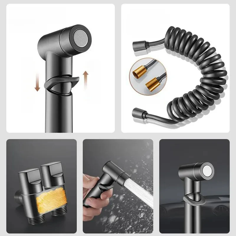 Bathroom Set, High-pressure handheld sprinkler, bathroom cleaning, bathroom accessories, sanitary shower